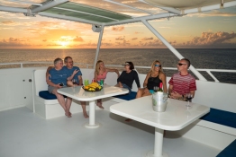 Fly-Bridge-Sunset-Guests-Turks-and-Caicos-Explorer-2-Explorer-Ventures-Liveaboard-Diving