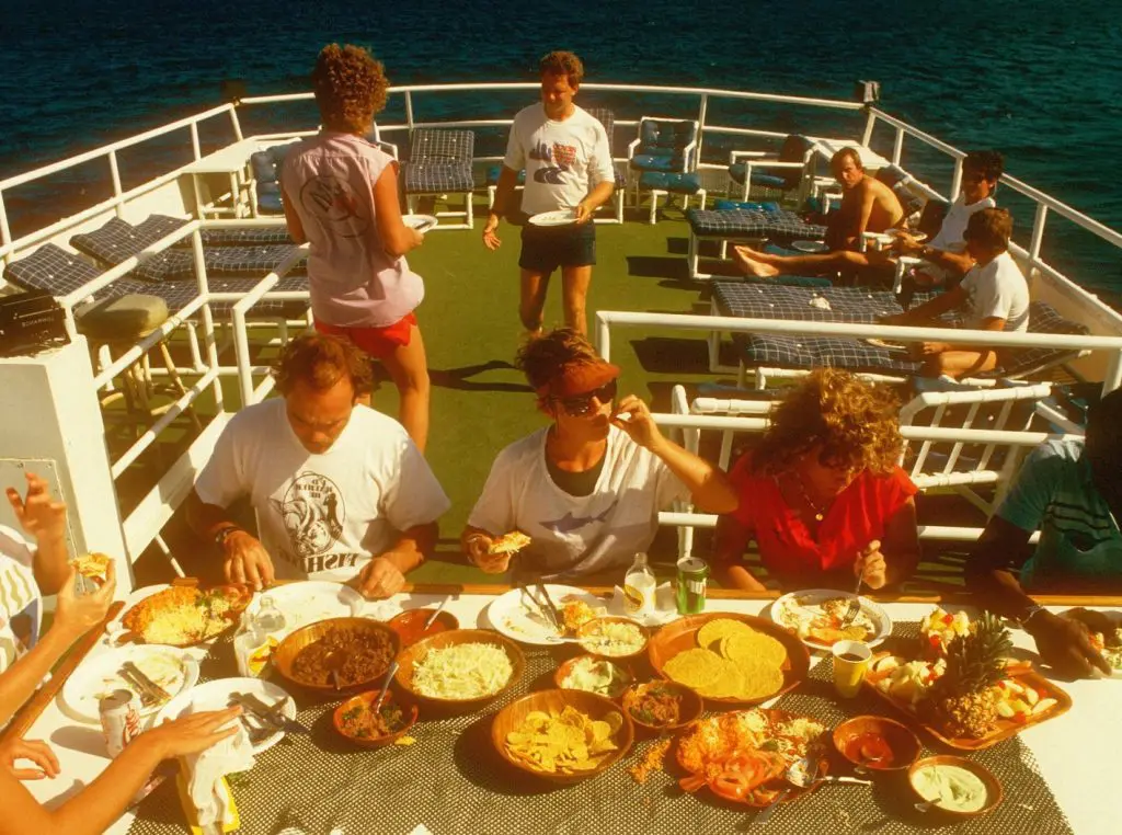 About the Company | Explorer Ventures Fleet® Lunch on sundeck of caribbean explorer 1 cropped