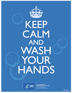 COVID-19 Health and Safety Poster. Wash your hands!