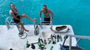 Caribbean Explorer II crew fights ocean debris | Explorer Ventures Fleet® Dive Green Debris Cleanup_CEXII_SEP22