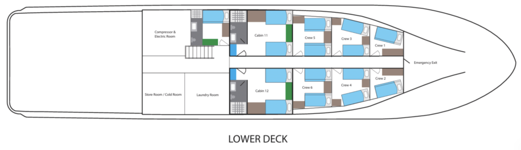 Manta X - Lower Deck