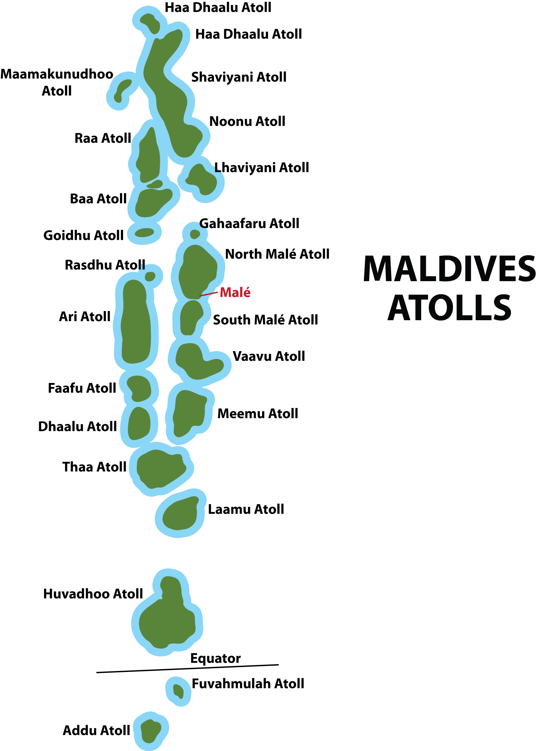 Map Of Atolls In Maldives Printable Maps Online