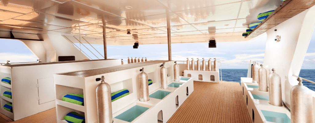 Blue Manta Explorer Liveaboard Dive Deck